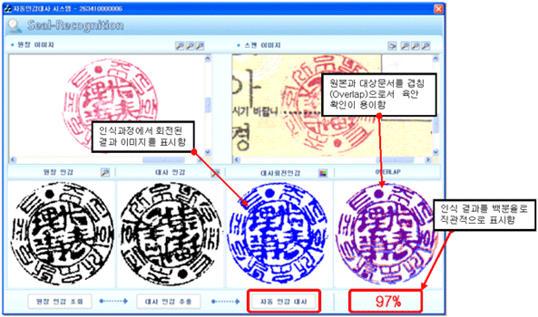 인감 자동대사 실행